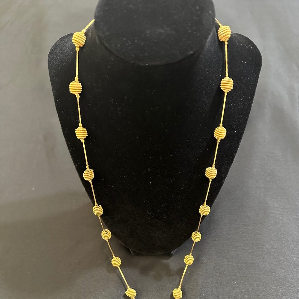 TRIFARI Gold Tone Ball Necklace